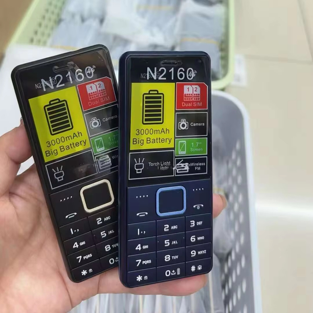 N2160 Classic Bar Feature Phone Dual Card GSM Keyboard Handphone Torch Function Cheap Telephone Eastern Europe