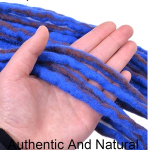 High Temperature Fiber Extensions-Dreadlock Loc Extensions Crochet <strong>Braids</strong> 10A Kinky Curly - Product Image 2