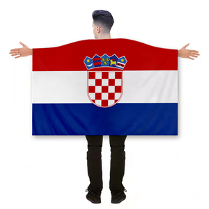 Cubierta de capó de coche de Croacia personalizada bandera y espejo retrovisor <span class=keywords><strong>croata</strong></span> 115x155cm banderas de capó cubierta de capó de motor de coche al aire libre - Product Image 4