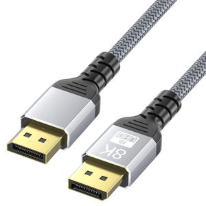 สายเคเบิล 2.1 ความเร็ว 80Gbps 16K60Hz 8K240Hz 4K240Hz UHBR20 แบบถักไนลอน สำหรับ RTX 4090 7900 XTX จอเกมมิ่ง 10 ฟุต BYDP-001 BYDP-001 - Product Image 1