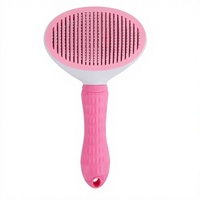 Brosse auto-nettoyante en ABS pour animaux de compagnie – L'outil indispensable pour chats et chiens – Élimination des poils morts en un clic – Douce pour le pelage