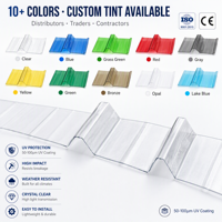 Tôle de toiture en polycarbonate ondulé transparent 2mm 3mm pour manège, abri équestre, ferme, étable