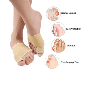 Séparateur d'orteils en gel de silicone, correcteur de <span class=keywords><strong>hallux</strong></span> <span class=keywords><strong>valgus</strong></span>, manchon antidérapant respirant, soulagement de la douleur, protection des pieds - Product Image 3