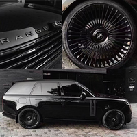 Jantes en alliage d'aluminium 6061-T6 forgées sur mesure 5x120 21 22 23 pouces à rayons multiples avec lèvre usinée pour Range Rover L460