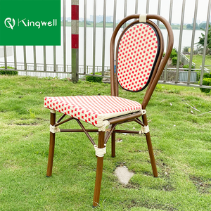 <strong>Rattan</strong> Furniture Patio Chair <strong>Set</strong> <strong>Bistro</strong> Chair Wicker Pe Outdoor Waterproof Fabric French Garden <strong>Set</strong> for Cafe - Product Image 2