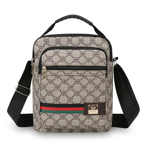 À la mode ND <span class=keywords><strong>marque</strong></span> hommes sac à bandoulière PU Vertical décontracté Simple sac à main multicouche affaires tout match étanche toutes les saisons - Product Image 5