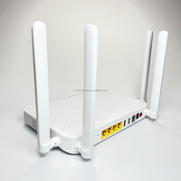 XPON ONU Dual band ETY412AC 1ge + 3fe + 2.4G/5G dengan 4 antena harga pabrik ONT ftth terminal jaringan serat optik
