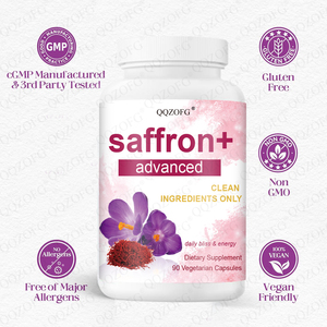 Kapsul safron 90 hitungan Magnesium bertenaga Vitamin, penambah suasana hati suplemen Herbal kualitas tinggi - Product Image 4