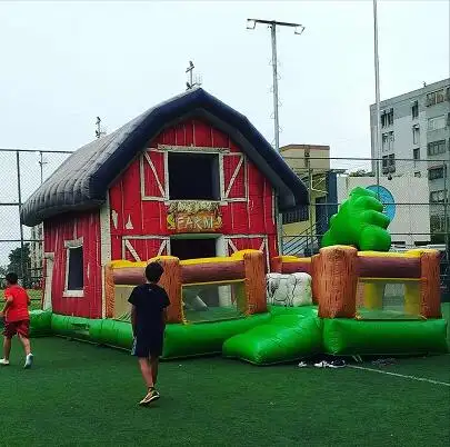 Équipement de ferme gonflable en PVC, Combo pour enfants