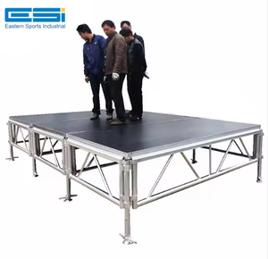 ESI Scène portable en verre à cadre en aluminium avec look moderne pour les événements haut de gamme - Product Image 1