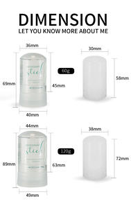 Déo Stick Déodorant Transparent Anti-Transpirant Cristal Longue Durée Sans Aluminium Potassium Alun Minéral Végétalien Marque Privée - Product Image 6