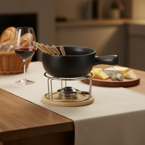 Ensemble de fondue au fromage Kela Natura, 10 pièces, casserole en céramique de 20 cm avec support et ustensiles - Product Image 3