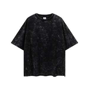 Maglietta da <span class=keywords><strong>uomo</strong></span> Punk Gothic Hip Hop t-Shirt Vintage in cotone pesante lavato maglietta nera per abbigliamento Streetwear Harajuku - Product Image 2