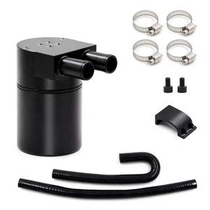 Aluminum Oil Catch Can With Hoses For BWMN54 Engine Retrofit Upgrade - Product Image 1
