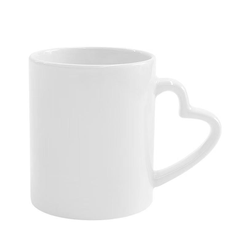 Heart holds white cup