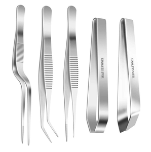 DFT0122 Pinzas Profesionales de Cocina de Acero Inoxidable Planas y Inclinadas, Pinzas para Espinas de Pescado - Product Image 2