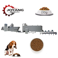 Ligne de production entièrement automatique de croquettes pour animaux de compagnie haute capacité 150-3000 kg/h, machine d'extrusion à double vis