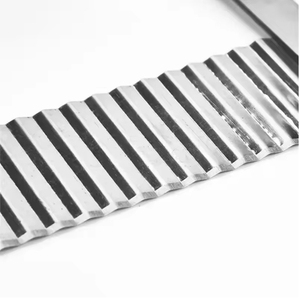 Wooden Handle Wave sharp Stainless Steel Kitchen Vegetable Carrot <strong>Cutting</strong> <strong>Knife</strong> Wavy Edged <strong>Crinkle</strong> French Fry Potato Cutter - Product Image 4