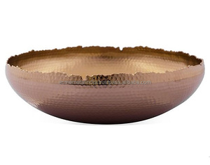 Tazón para Servir Alimentos Martillado Personalizado de la Mejor Calidad, Tazón para Frutas y Alimentos para Mesa de Boda y Restaurante - Product Image 5