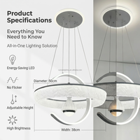Lustre LED Rectangulaire Moderne 150W Ultra Haute Luminosité Contrôle Groupe 2.4G Hauteur Réglable Grand Pendentif en Cristal et Aluminium