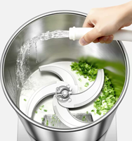 Coupe-aliments multifonctionnel pour ferme avicole, trancheuse industrielle commerciale en acier inoxydable, hachoir électrique manuel pour légumes