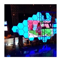 Pantalla Hexagonal LED con Control en la nube, tamaño personalizado, Wifi, 3G, 4G, P2, P2.5, P3, P4, p5programable