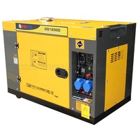 Générateur diesel silencieux Perkinstype 10000 Watt 10kw 10 Kw 10kVA 10 KVA 12.5kVA 12.5kw 12.5 KVA 12 Kw monophasé triphasé 3 phases