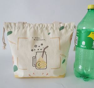 Bolsa de Mano de Lona de Algodón Reciclado con Estampado UV, Bolsa con Cordón para Zapatos, con Asa - Product Image 3