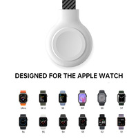 Kompatibel dengan Watch Series S1-S9 SE/Ultra Wireless Charger Kabel Pengisian Daya Magnetik Kompatibilitas Universal Output 2.5W
