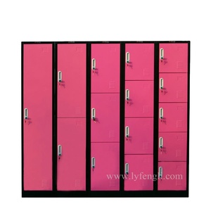Fabriqué en Chine, armoire en acier à 4 portes avec serrure à clé, casier de rangement en métal pour le personnel d'hôtel, salle de sport, école, dimensions H1850*W380*D450mm - Product Image 5