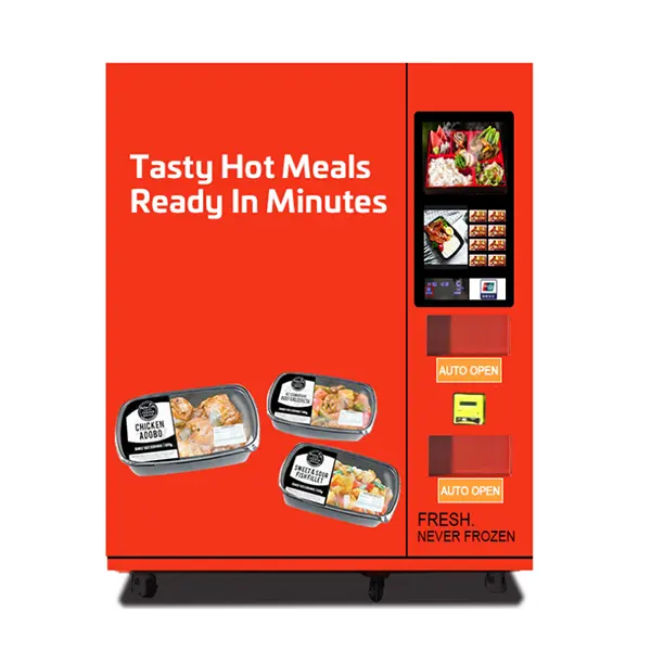Japanese Hot Bento Vending Machine frozen meal fast food lunch box vendo machine for sale