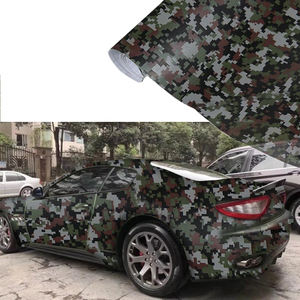 כהה ירוק הסוואה רכב לעטוף ויניל בועת משלוח PVC סרט עמיד למים הסוואה רכב ויניל גלישה לרכב אופנוע - Product Image 1