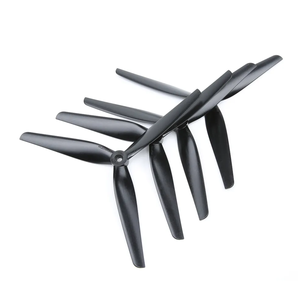 Elica HQProp 8X4X3 8040 in Nylon fibra di vetro <span class=keywords><strong>3</strong></span> pale <span class=keywords><strong>8</strong></span> pollici nero multirotore X-Class MacroQuad FPV Drone RC accessorio - Product Image 1