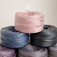 Fil élastique en tissu 100g pour crochet, tricot manuel DIY, sac fait main, fil de t-shirt haute résistance, fil en cuir Nappa mat