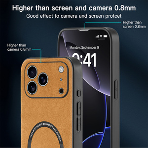 Per <span class=keywords><strong>Apple</strong></span> iPhone 17 Pro Max iPhone17 <span class=keywords><strong>Air</strong></span> Back <span class=keywords><strong>Cover</strong></span> Ultra sottile Anti goccia OLGE pelle antiurto custodia magnetica per telefono in pelle - Product Image 4