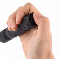 Lampe torche industrielle VTECH rechargeable 5W 395nm UV LED, indice de protection IP66, construction en alliage d'aluminium noir, pour la détection d'urine d'animaux et la détection de colle