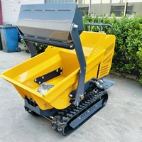 Mini-dumper hydraulique robuste de 500 kg : Transporteur sur chenilles diesel de 5,5 CV pour la construction et l'utilisation en verger