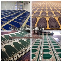 Tapis de mosquée tissés sur mesure à motif géométrique, antidérapants, à poils longs, design moderne, avec support en coton - Export direct usine