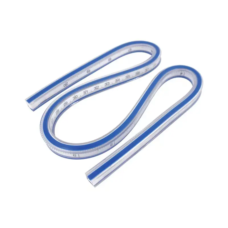 Régua Curva Flexível Régua De Medição De Plástico Curvas De Medição De Tailor Régua Macia