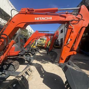 Mini-excavatrice Hitachi ZX50 d'occasion du Japon, 5 tonnes, ZX50U, excavatrice sur chenilles, faible nombre d'heures de travail, pour la construction et l'aménagement paysager - Product Image 3