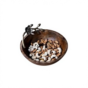 Eco-Friendly Polished Vintage Wooden Serving Roti Biryani Bowl Removable Cap Home Parties Dinnerware BS-157 BS International - Product Image 6