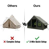 Tente de camping gonflable en gros, grandes fenêtres panoramiques, imperméable, coupe-vent, spacieuse pour le glamping en plein air