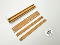 Mèches de bougie en bois à double croix, mèches de bougie sans fumée avec support en fer pour la fabrication de bougies DIY