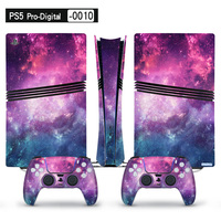 Accessoires de jeu pour PS5 Pro Disc & Digital PVC Vinyl Skin Sticker avec contrôleur Skin Stickers Protective Skin