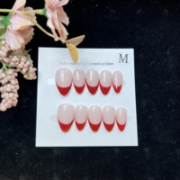 Faux ongles multicolores de conception française en gel souple acrylique à presser, vente en gros, fournisseurs d'ongles français pour l'art des ongles