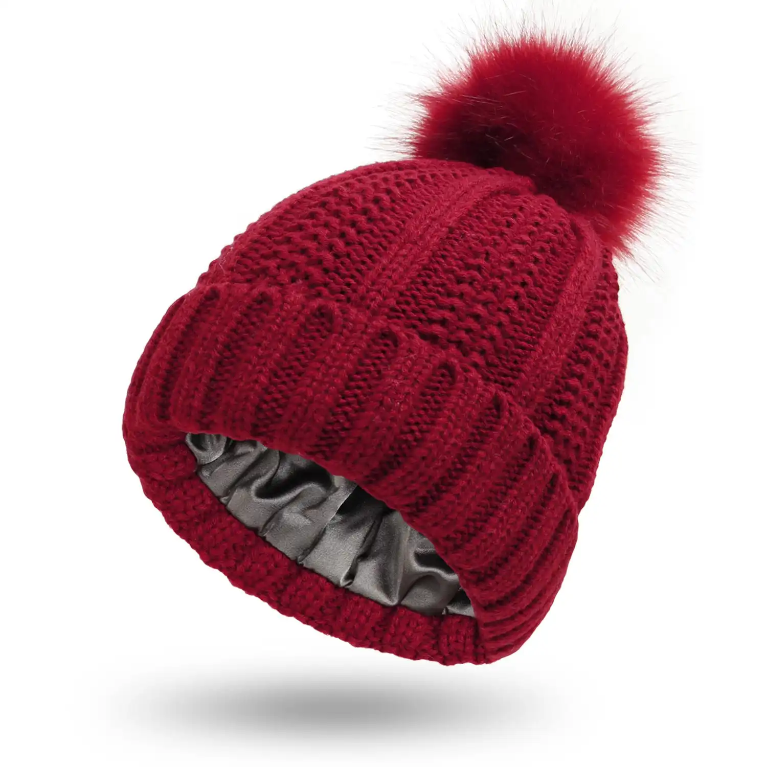 Wholesale customized winter hats knitted unisex women men warm hat beanie