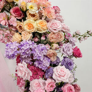 Arco de Flores Artificiales de Seda al por Mayor de Fábrica DKB, Arco de Flores Artificiales Colorido para Decoración de Bodas - Product Image 6