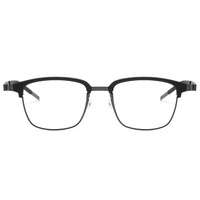 Monture de lunettes optiques de luxe en titane 9835, nouveau modèle, haute résistance, meilleures montures de lunettes
