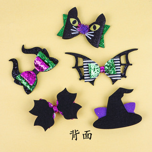 Accessoire de chaussure Mary Jane personnalisé de 12 cm, accessoire araignée chauve-souris nœud papillon pour Halloween, décoration de fête, accessoire pince à cheveux chapeau de sorcière - Product Image 3
