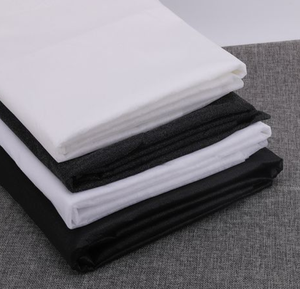 Cho áo khoác may <span class=keywords><strong>interlining</strong></span> vải Afghanistan Pakistan vải dệt kim màu đen dệt 100% Polyester dính vải PES keo - Product Image 2